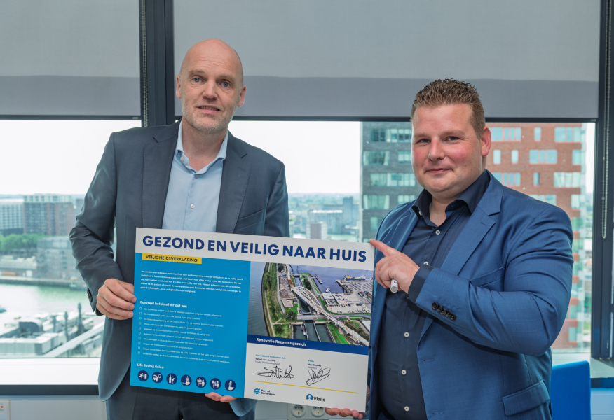 Tekenmoment renovatie Rozenburgsesluis